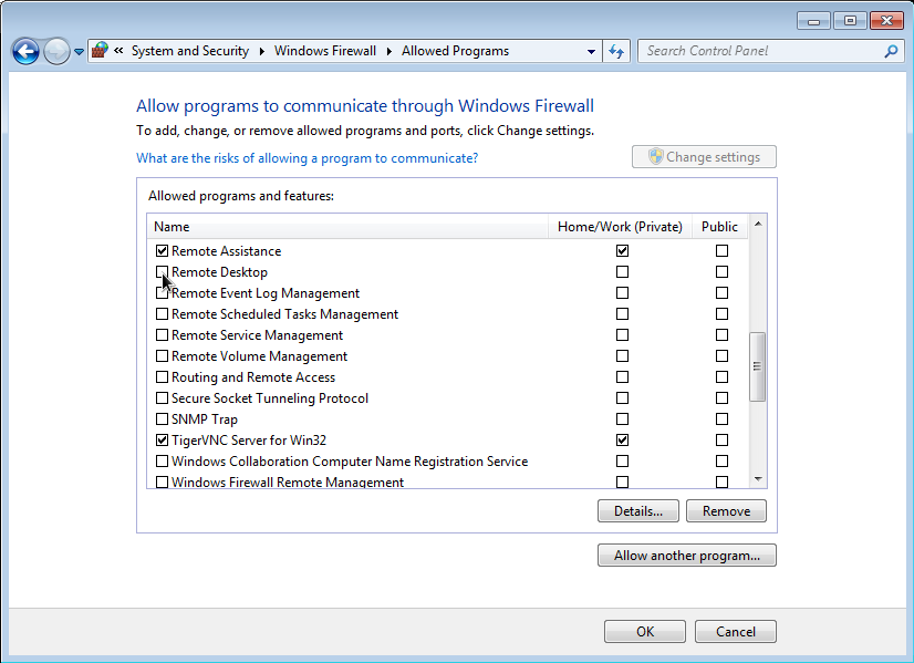 Windows 7 Firewall